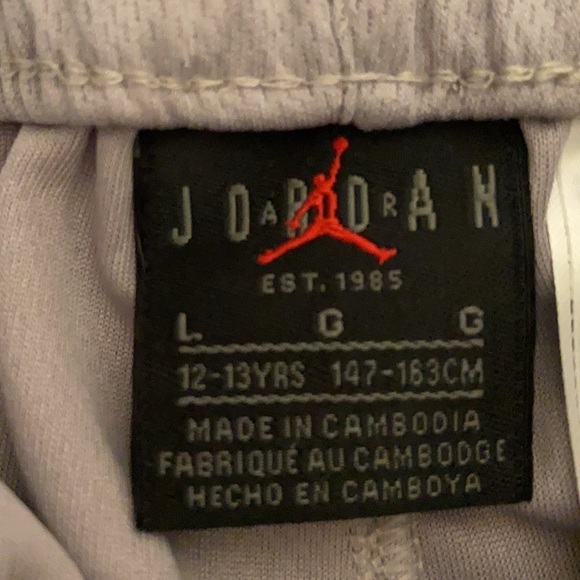 JORDAN Boys Atmosphere Gray Basketball Shorts Kids Size Large NWT - Picture 4 of 8